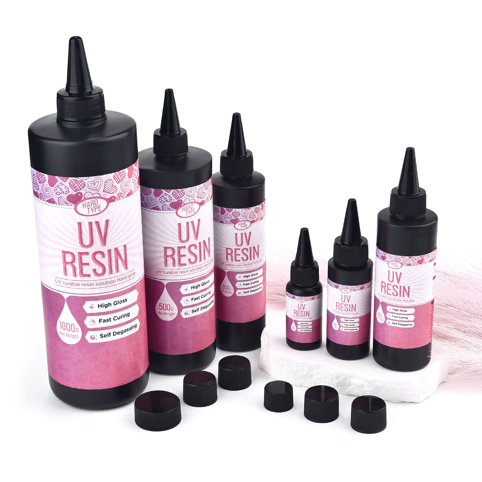 Epoxy Uv Resin Kit - 20-1000 г высокопрозрачный быстросохнущий УФ-клей из