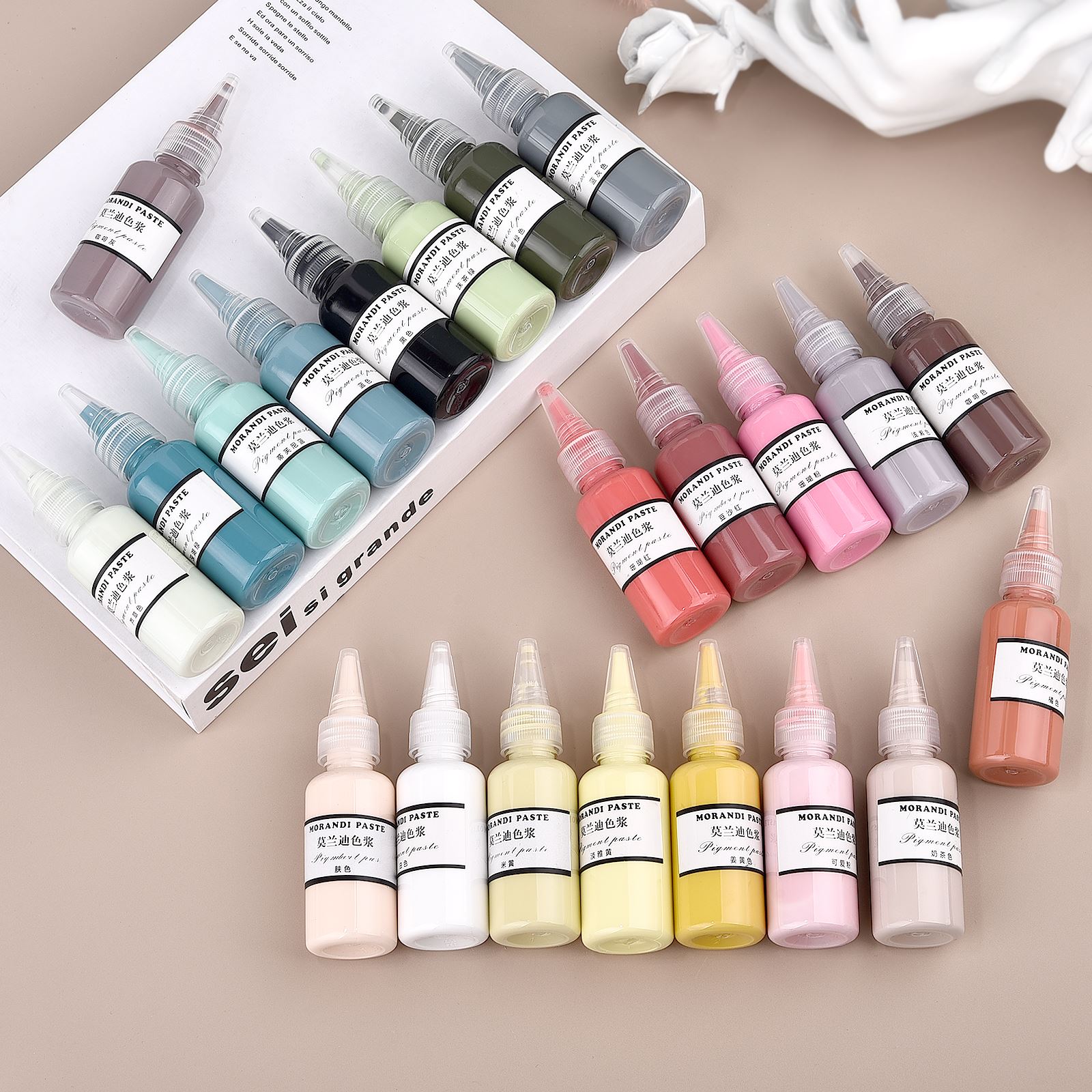 Resin Dye Alcohol - Цвета Morandi, пигменты из жидкой смолы,