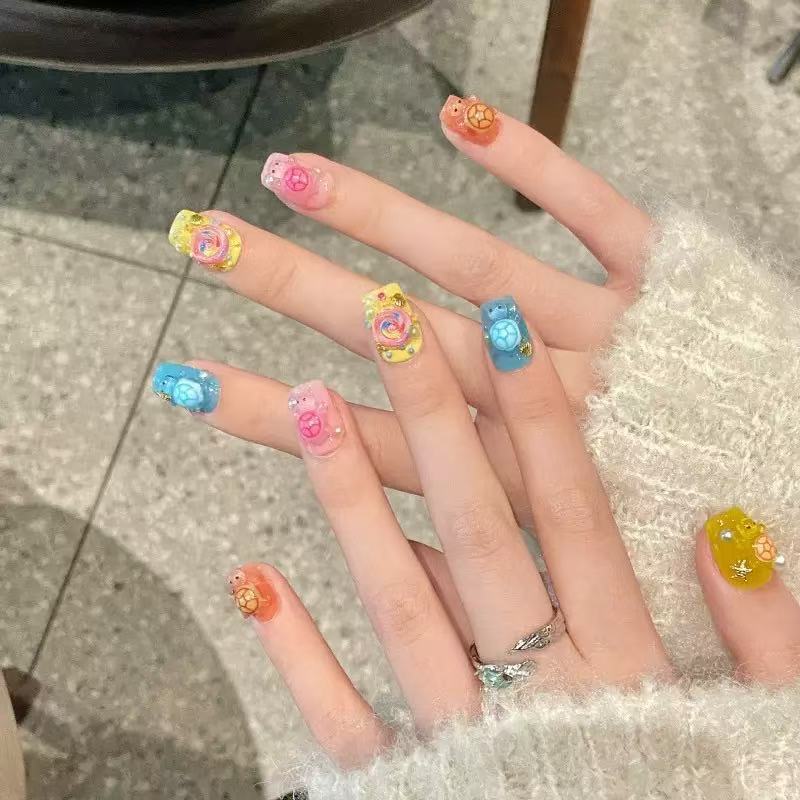 Resin Craft Supplies - 100 миниатюрных разноцветных смоляных шармов в