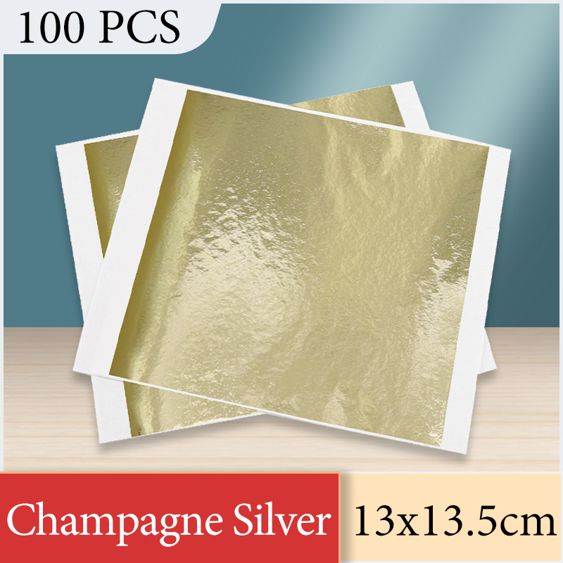 Gold Foil Flakes - 13x13,5 см, бумага из серебряной фольги
