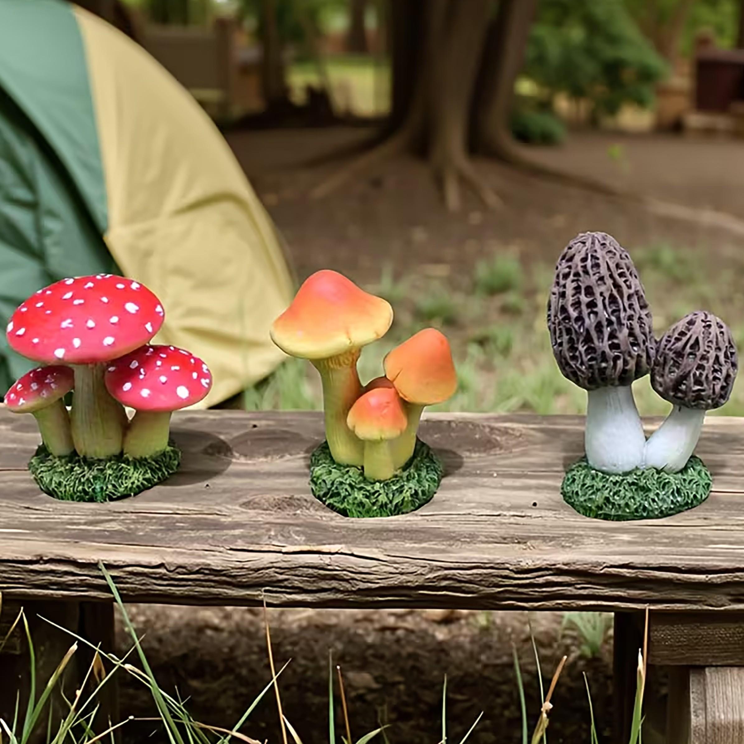 Terrarium Moss Art - Набор из 3 искусственных грибов для