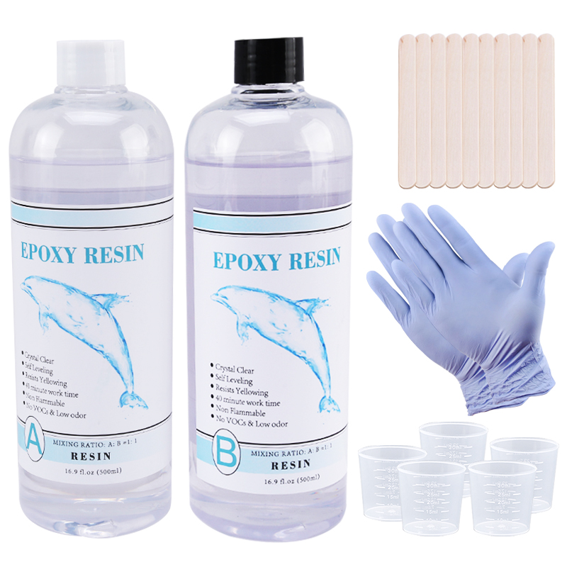 Epoxy Uv Resin Kit - 1:1 Прозрачная эпоксидная смола Кристально прозрачная