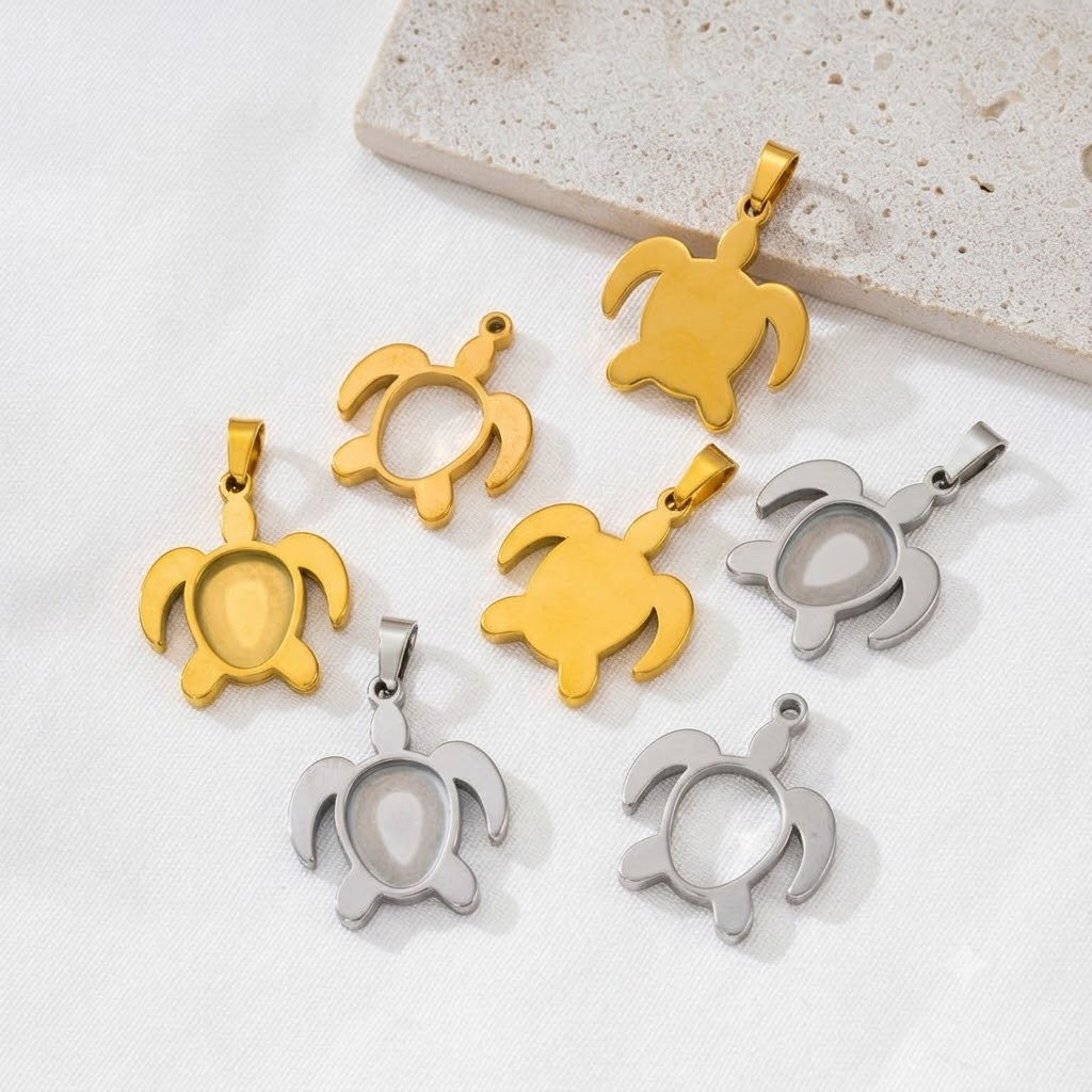 Bezels Set Pendant - 5 шт./лот. Основы для кабошонов в