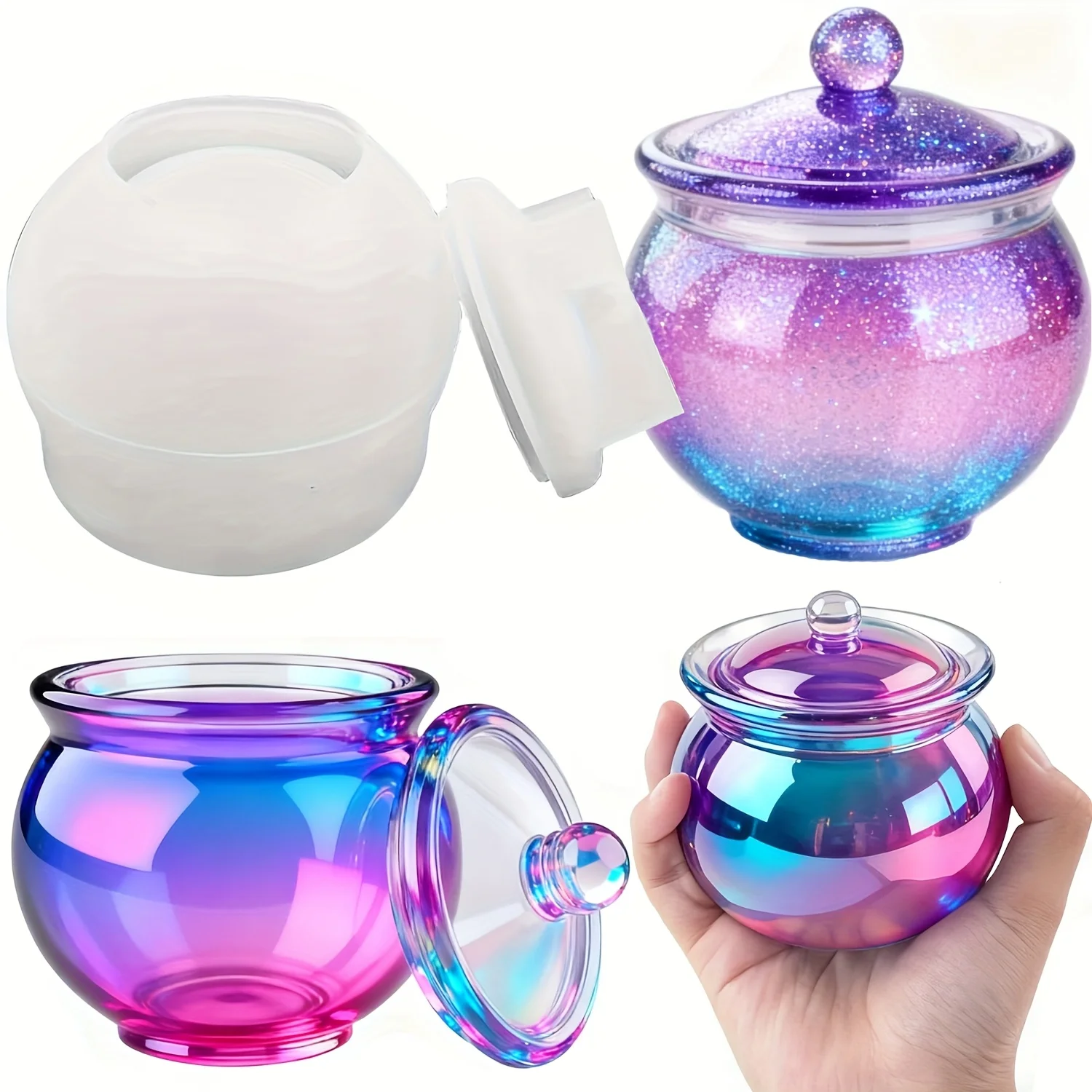 Resin Jewelry Kit - 1 комплект круглых форм для банок