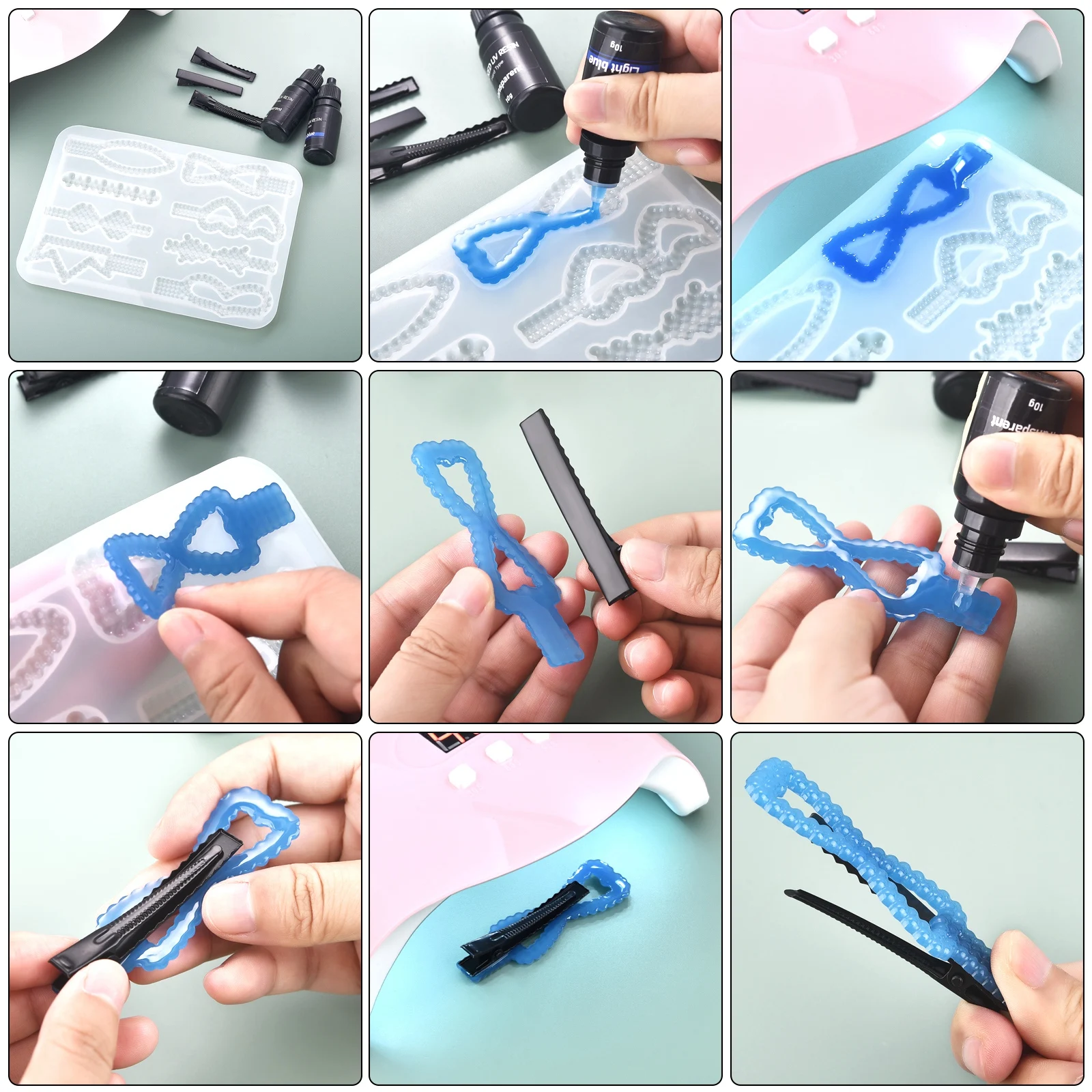 17 цветов УФ-клей из смолы, 10 – обзор и цена Epoxy Uv Resin Kit