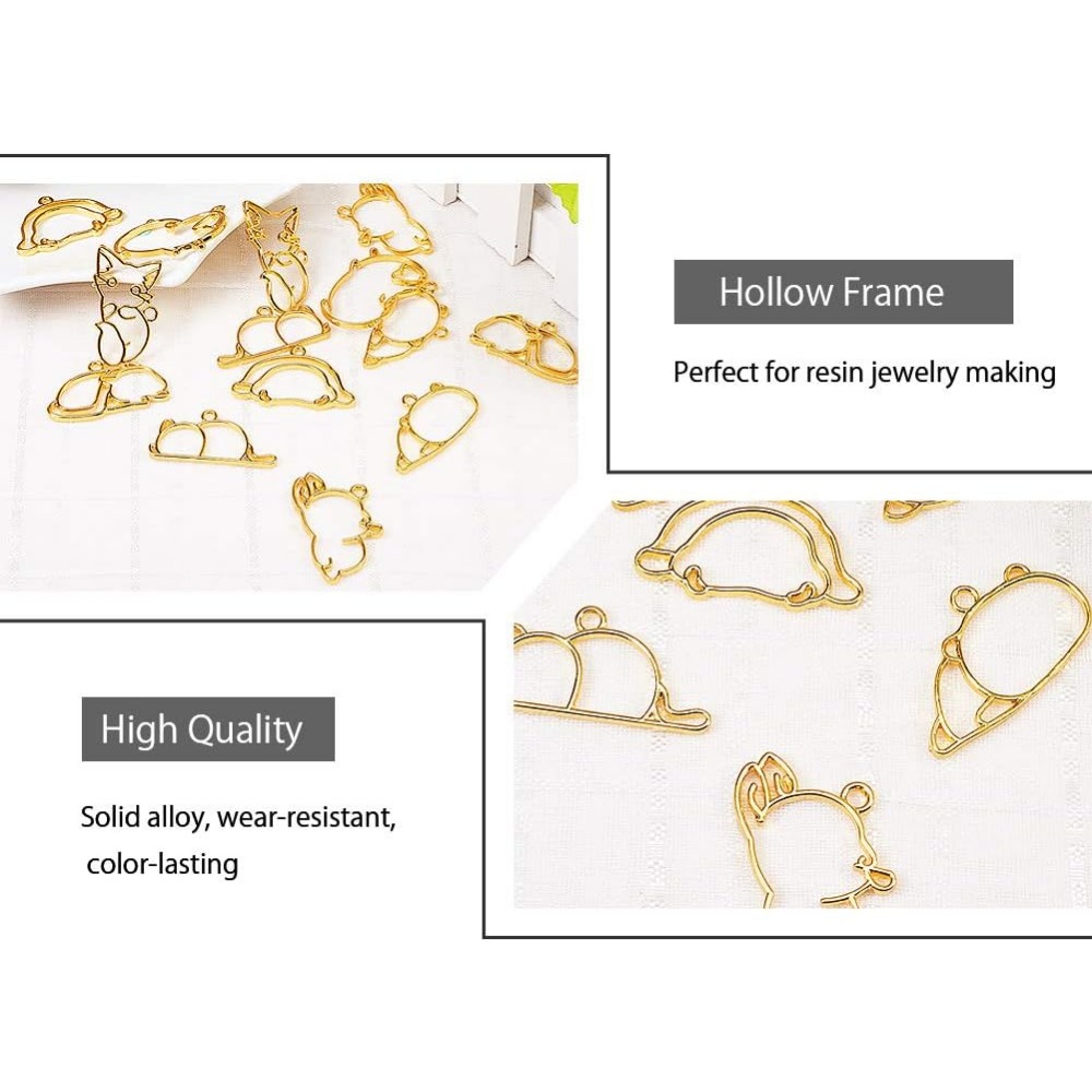 14 шт., подвески в виде открыт – обзор и цена Resin Jewelry Kit