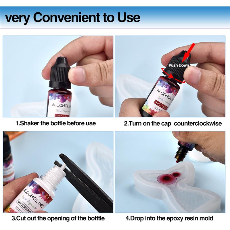 Пигмент для смолы, 10 мл, 24 ц – обзор и цена Resin Dye Alcohol