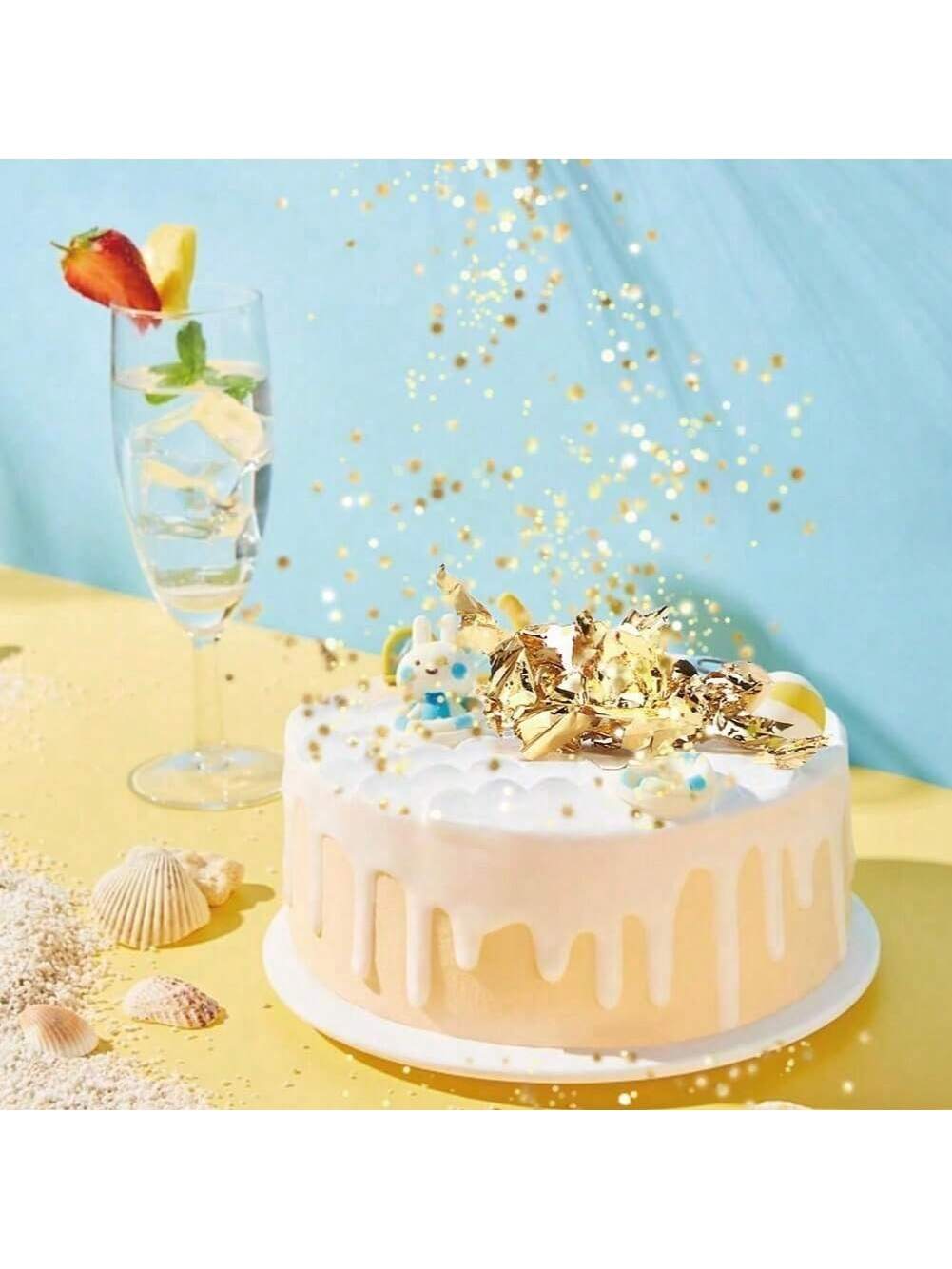 Золотые хлопья, золотая фольга – обзор и цена Gold Foil Flakes