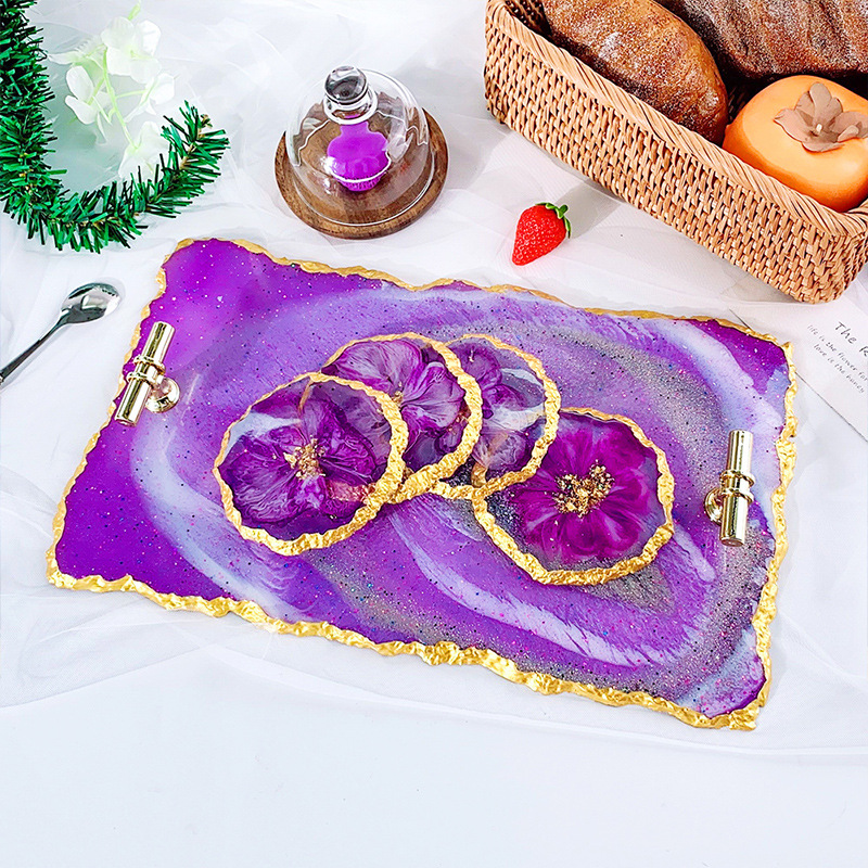 DM413 Drusy Coaster, смоляная  – обзор и цена Serving Tray Mold