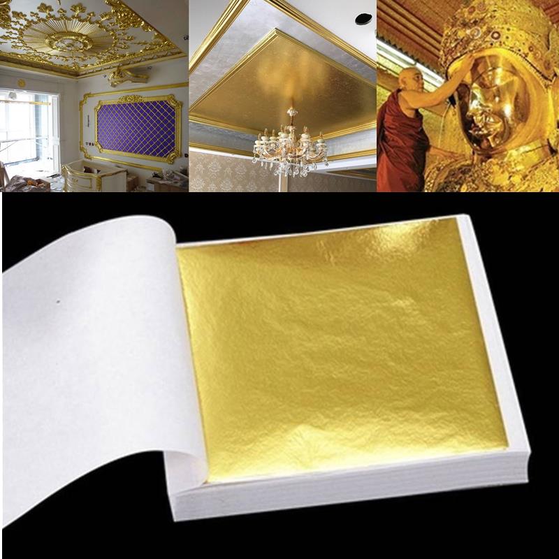 100 шт., Антивозрастная позоло – обзор и цена Gold Foil Flakes