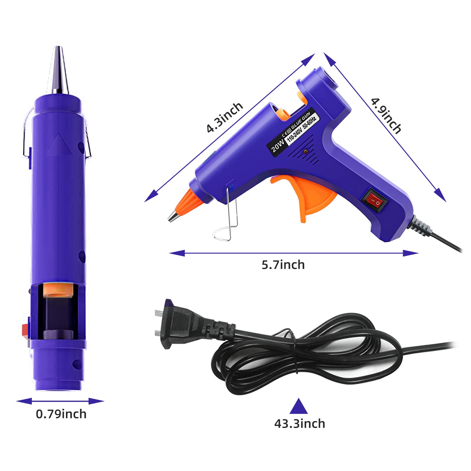 20 Вт термоклеевой пистолет, б – обзор и цена Heat Gun Small
