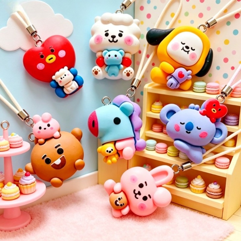 7 шт. смоляных мультяшных шарм – обзор и цена Resin Craft Supplies