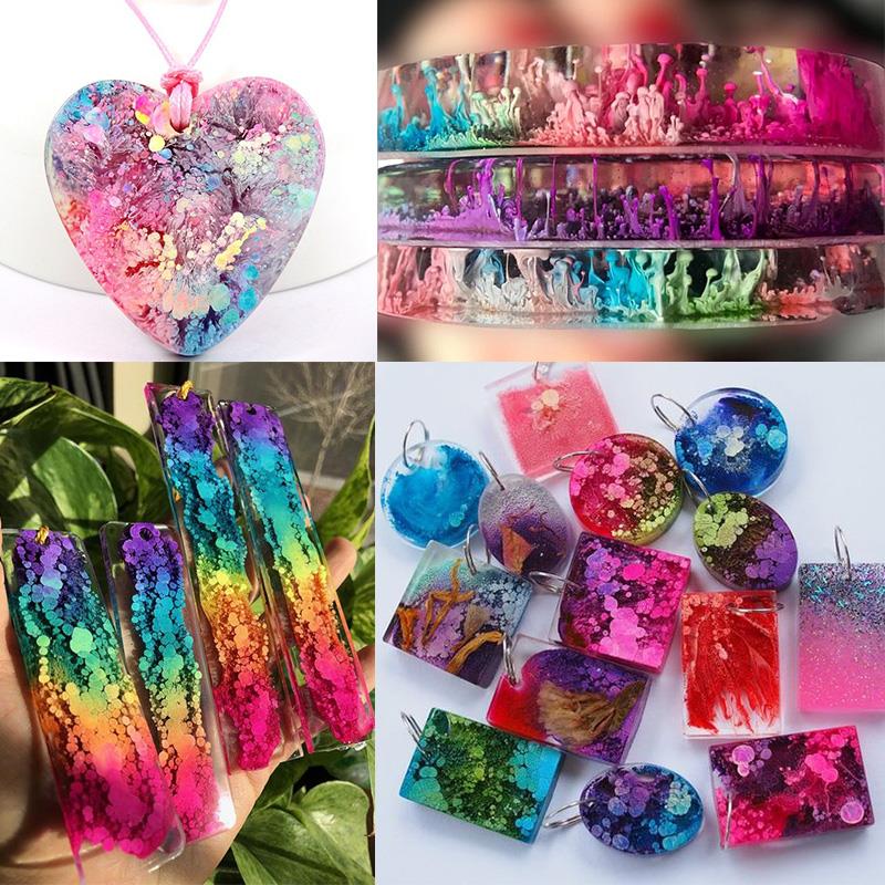 24 цвета, 10 мл, художественны – обзор и цена Resin Dye Alcohol