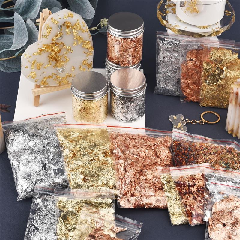Блестки из искусственной Золот – обзор и цена Gold Foil Flakes