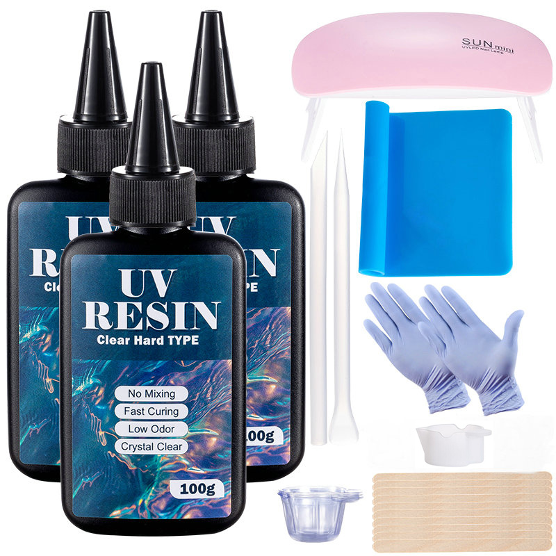 100 г/250 г прозрачная УФ-смол – обзор и цена Epoxy Uv Resin Kit