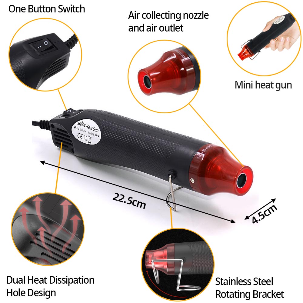 300 Вт тепловая пушка горячего – обзор и цена Heat Gun Small