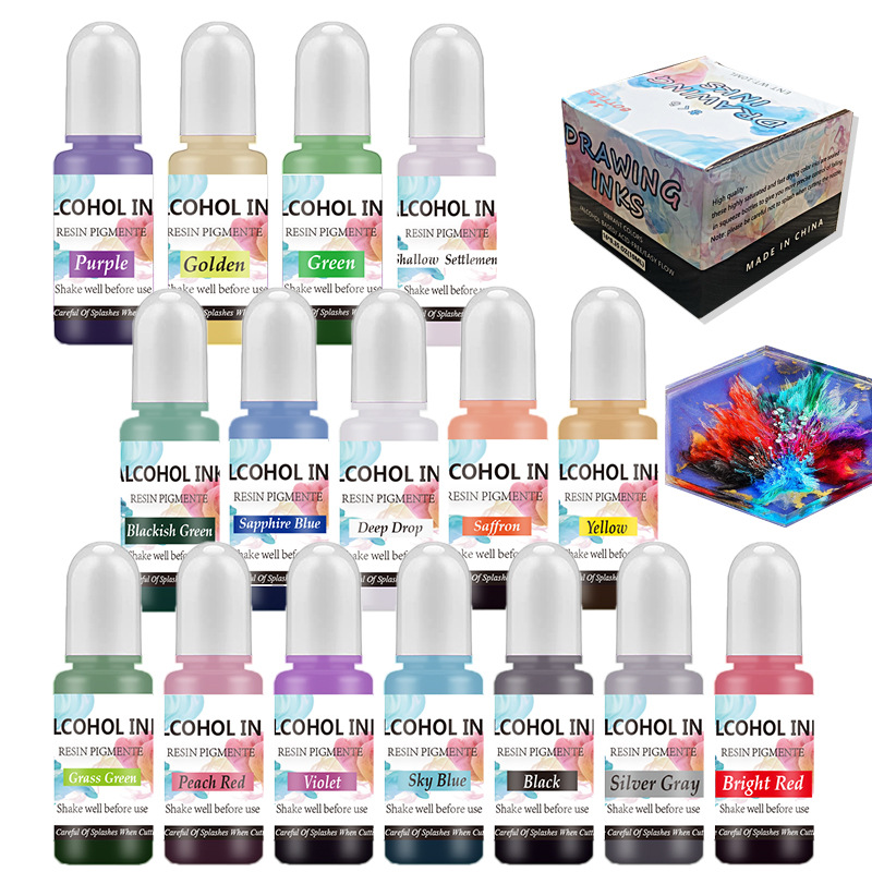Набор чернил, спиртовая смола, – обзор и цена Resin Dye Alcohol