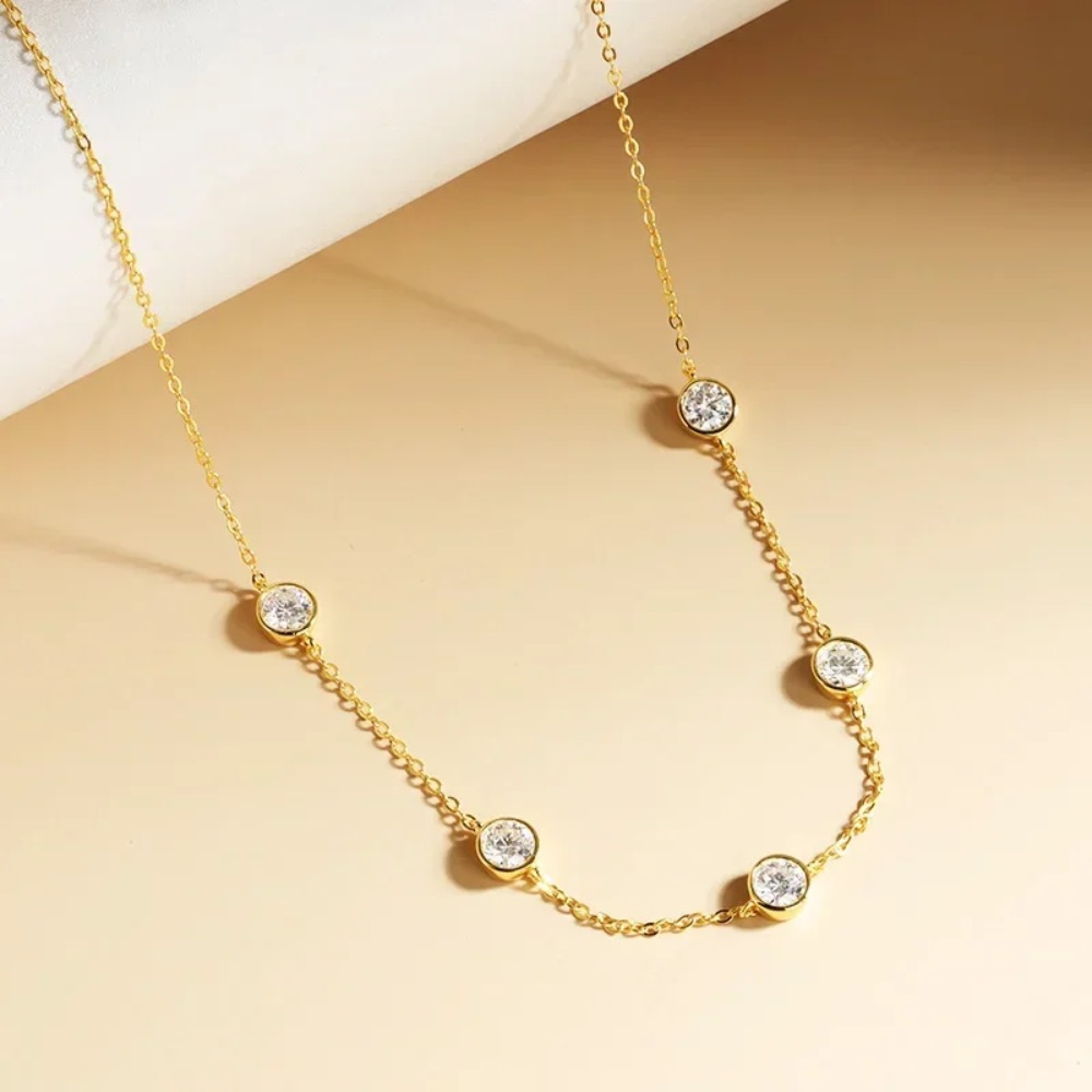 Сертифицированное GRA ожерелье – обзор и цена Bezels Set Pendant